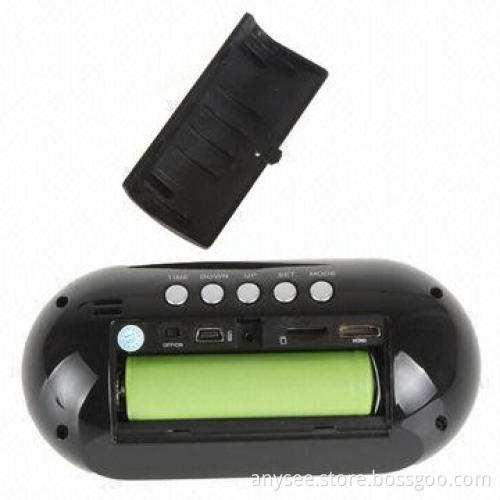 DVR Spy Camera Clock and Video Recorder, Motion Detection, Remote Control, HD 1,080P HDMI